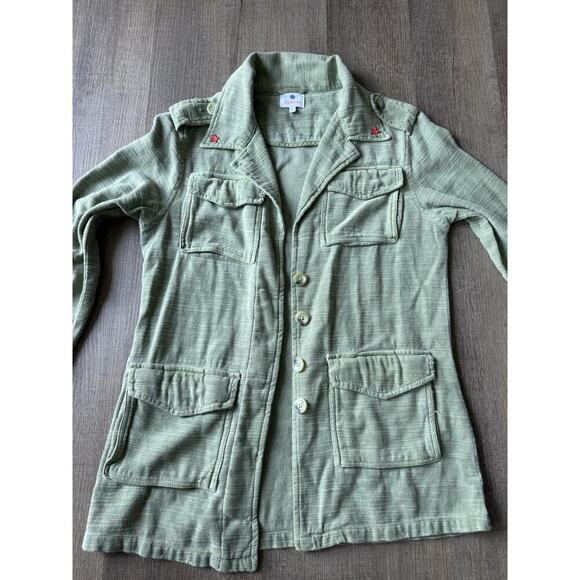 Anthropologie Sundry‎ Military Style Jacket patches LA NY Size 0 - Picture 8 of 8